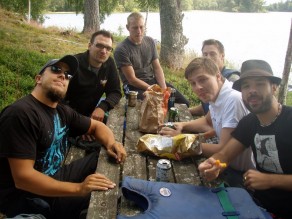 Taking a break. (Allemansrätten and Canoeing)