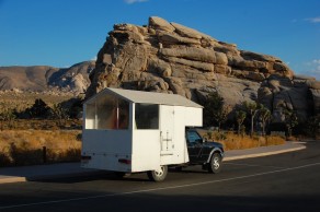 A fellow nomad’s home-made mobile home. (Awesome!) (Palm Springs)